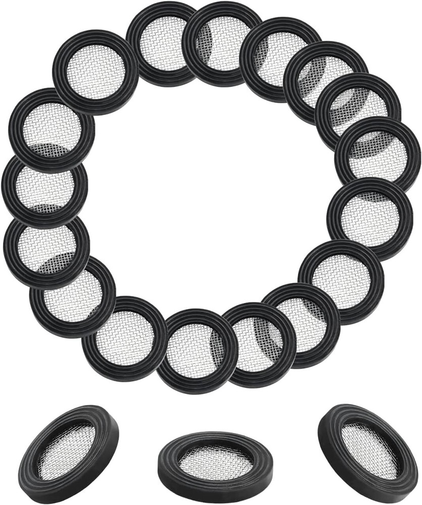 20pcs Durable Stainless Steel Garden Hose Filter for High Pressure Water Flow