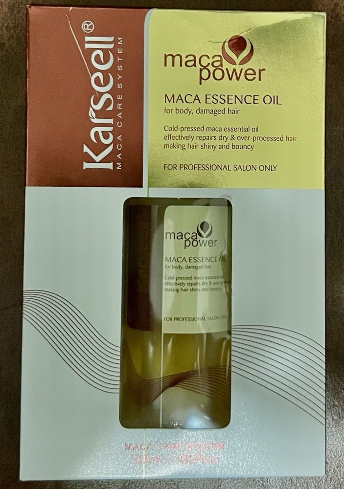 Karseell Maca Power Essence Oil 50ML for Hair Repair & Body Cold Pressed