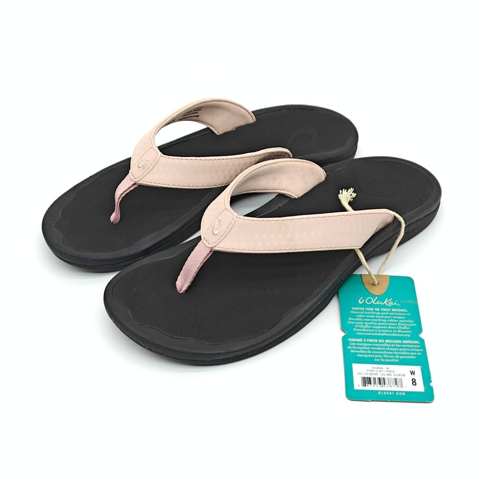 OluKai Ohana Womens Pink Sandals Water Resistant Arch Support Sizes 7-9