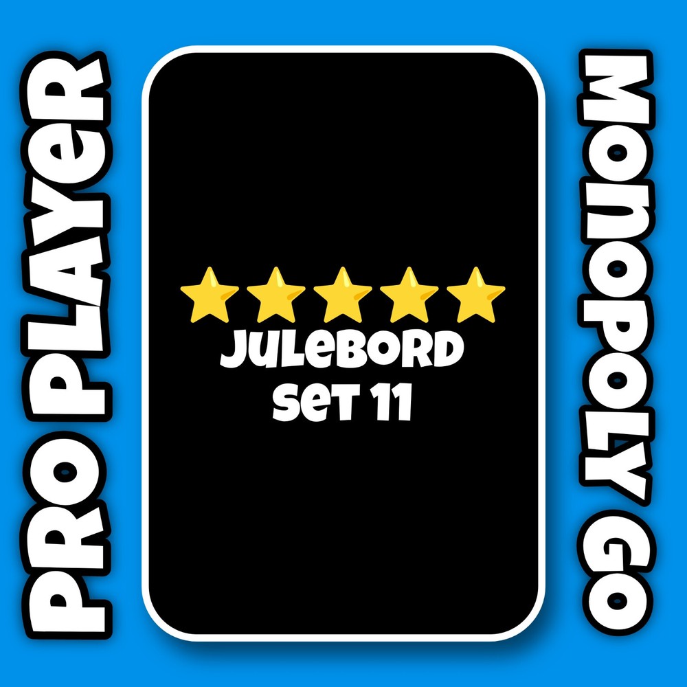 JULEBORD Set 11 For MonoGo 5 Stars Sticker ⚡ Instant Sent