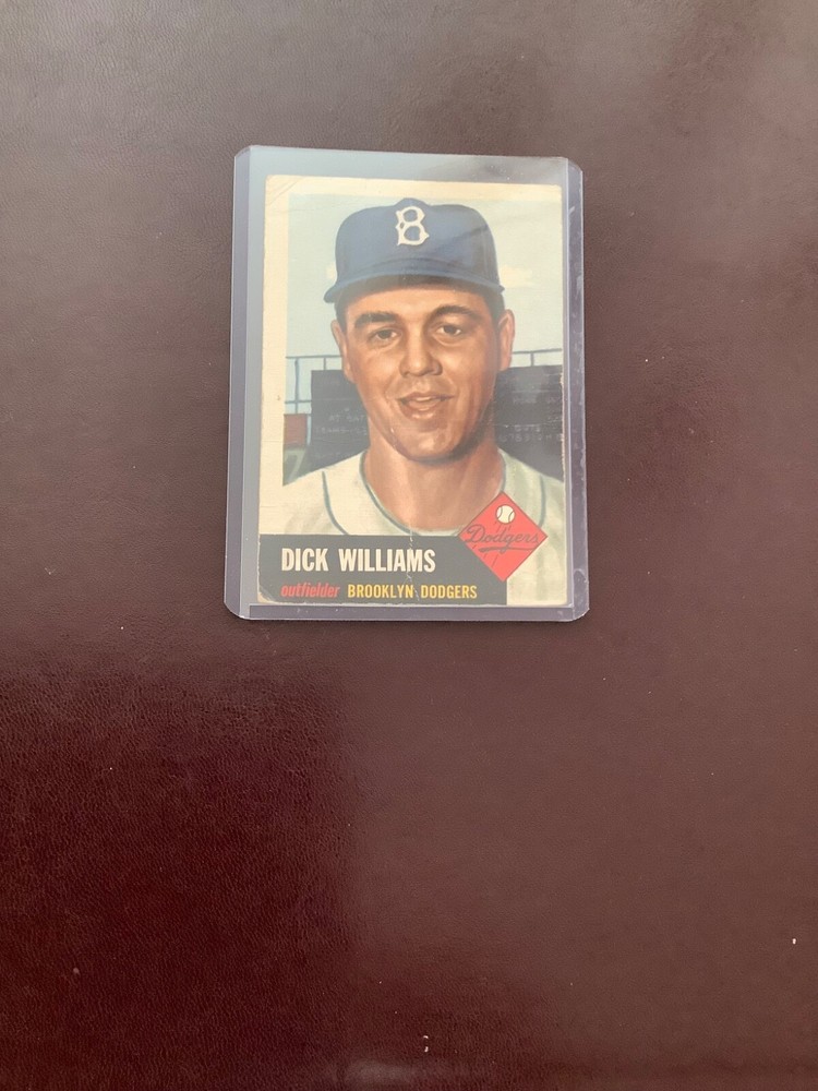1953 Topps #125 HOF Dick Williams and #176 Rookie Don Hoak, Pirates Teammates