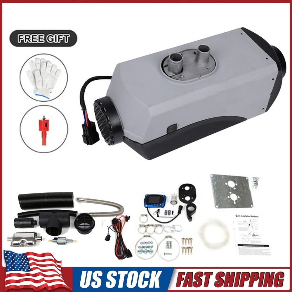 12V 24V 5KW Diesel Air Heater Bluetooth App LCD Display for Car Bus RV Indoors