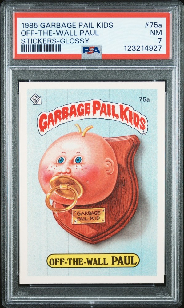 1985 Garbage Pail Kids Series 2 OS2 75a OFF-THE-WALL PAUL Glossy PSA 7 NM Card