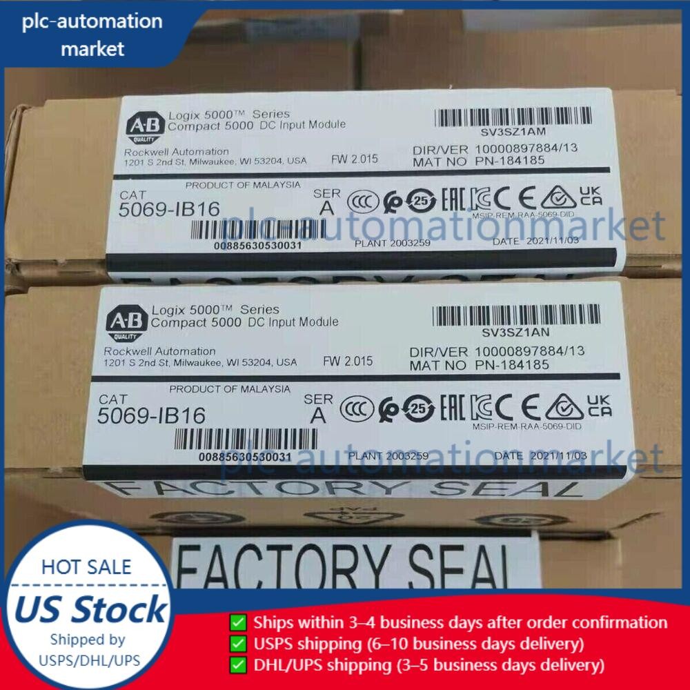 New AB 5069-IB16 SER A Compact 5000 DC I/O Input Module Allen-Bradley 5069IB16
