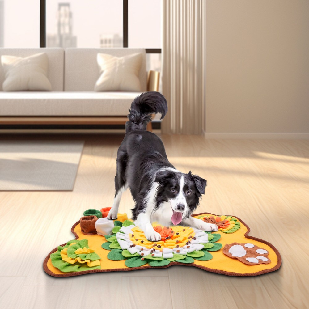 64*43cm Fleece Snuffle Mat Pet Treats Feeding Mat Dog Feeding Mat for Dog Cat