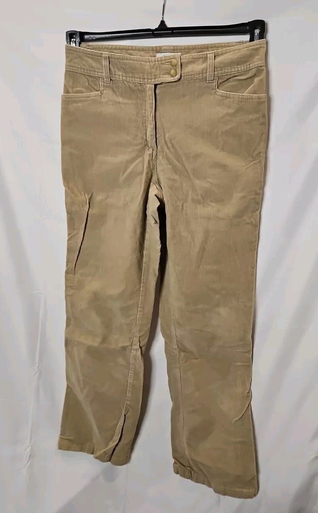Dressbarn Womens Pre-owned Size 10 Beige Straight Leg Corduroy Pants
