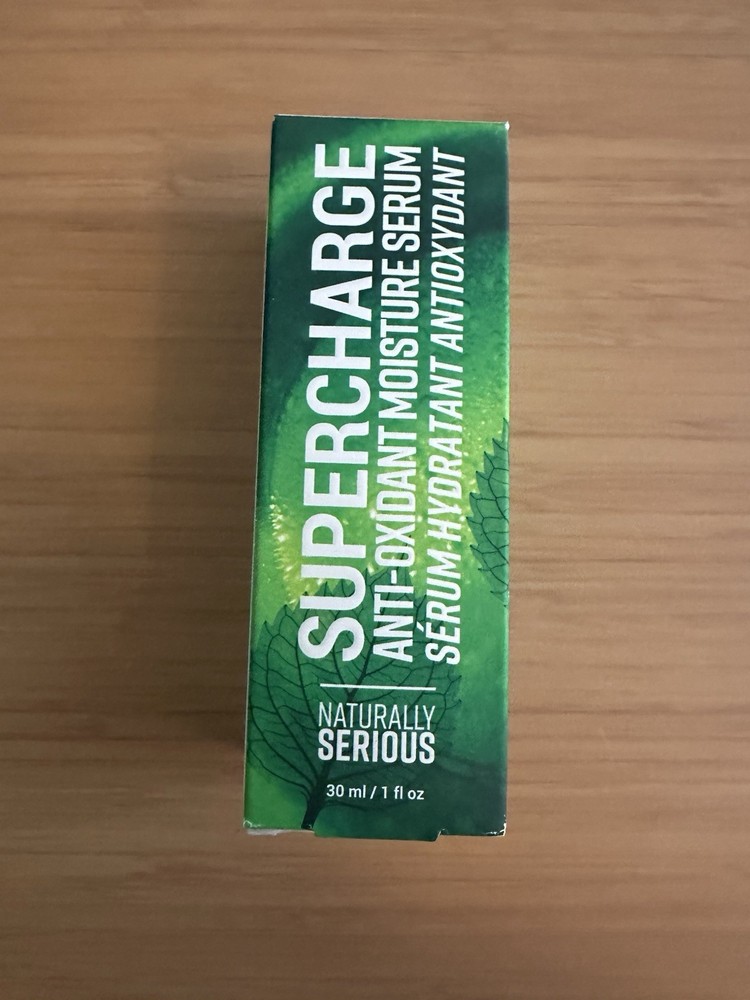 Naturally Serious Supercharge Antioxidant Moisture Serum 1oz Free Shipping New in Box