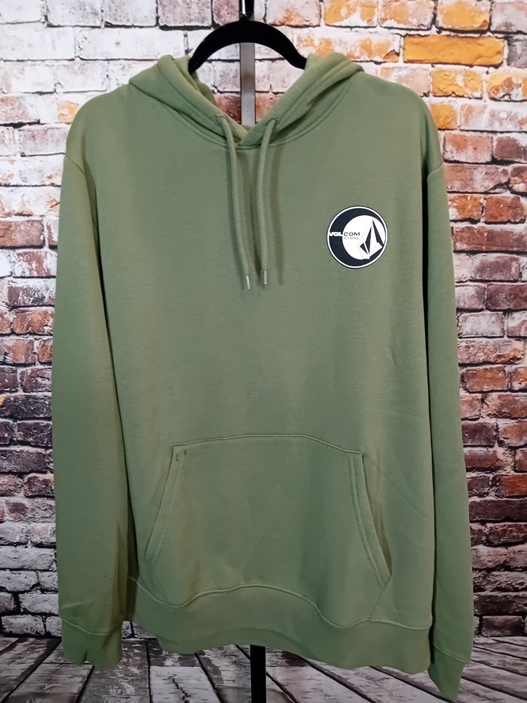 Volcom Stone Green Hoodie Cotton Blend Large NWT