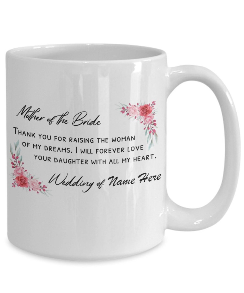 Mom Gifts Coffee Mug Thank You Mother Of The Bride Personalized Wedding Gift