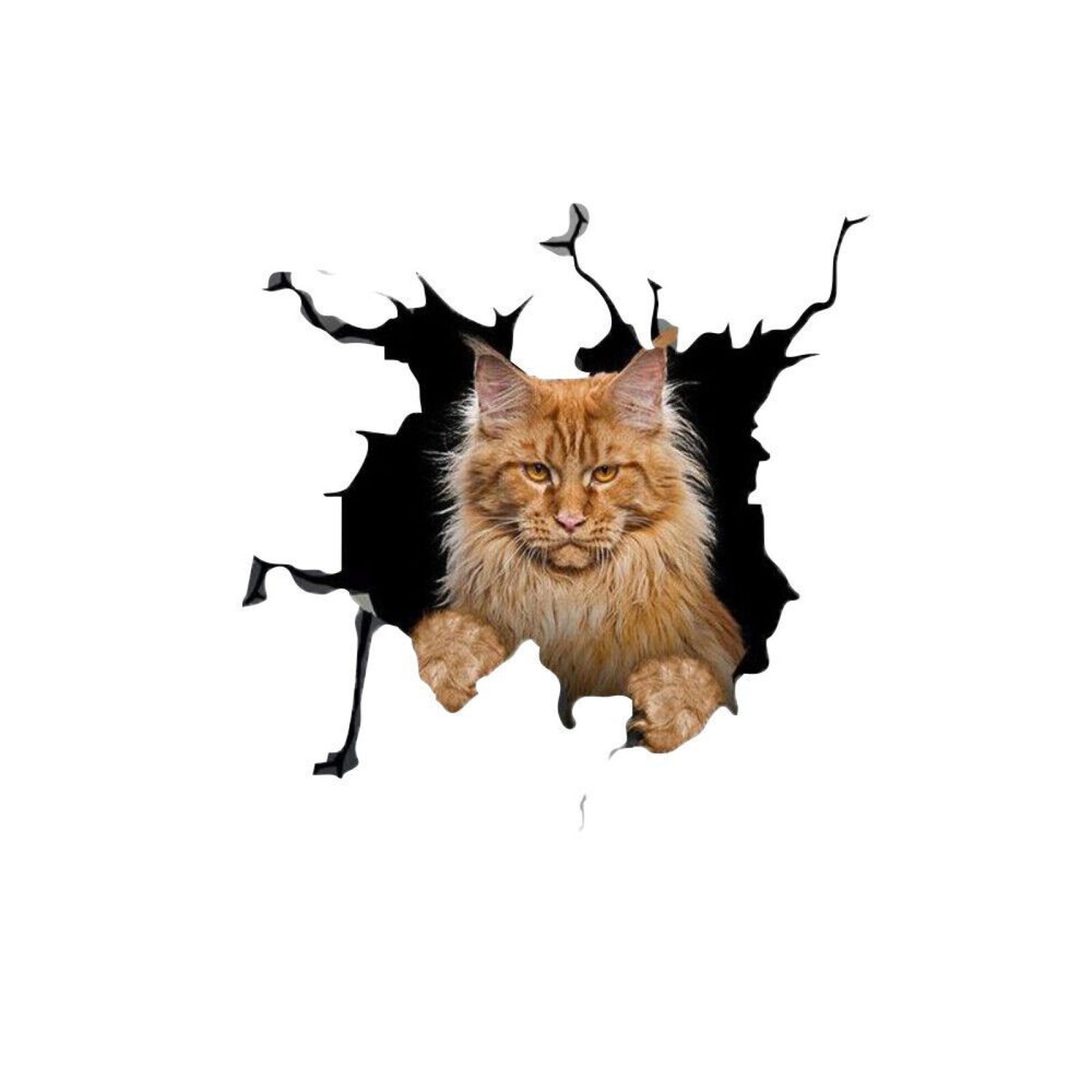 3D Cat Vinyl Sticker for Car Truck Window Decoration