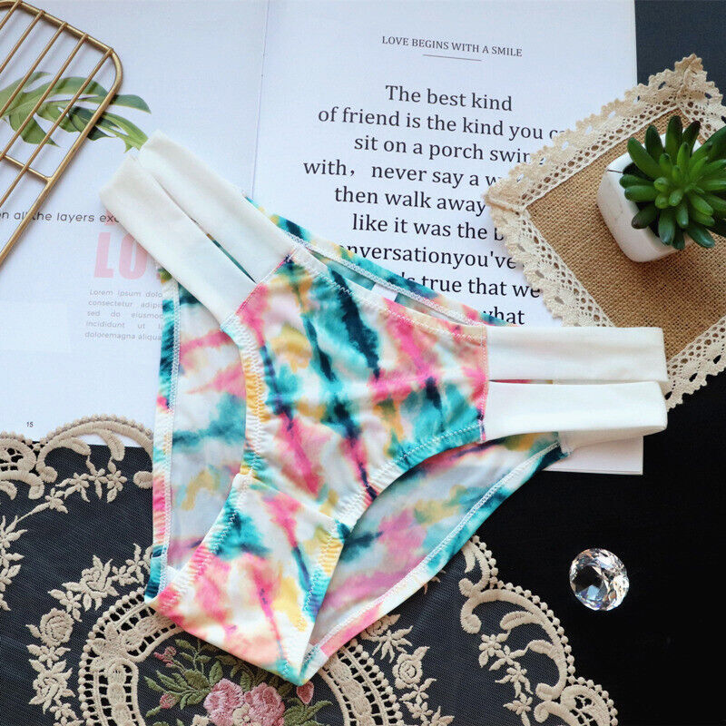 4 Pack Lot Sexy Womens Cotton Panties G-string Thongs Underwear Briefs Lingeries