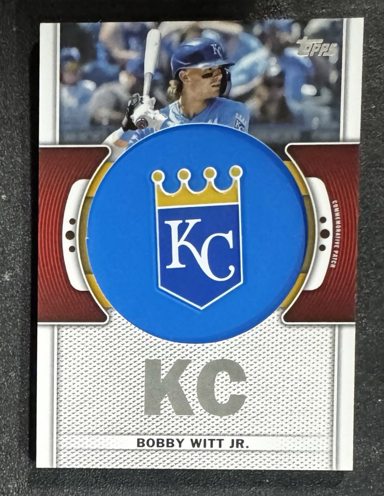 BOBBY WITT Jr 2023 Topps Series 1 # TLP-BW Kansas City Royals Team Logo Patch