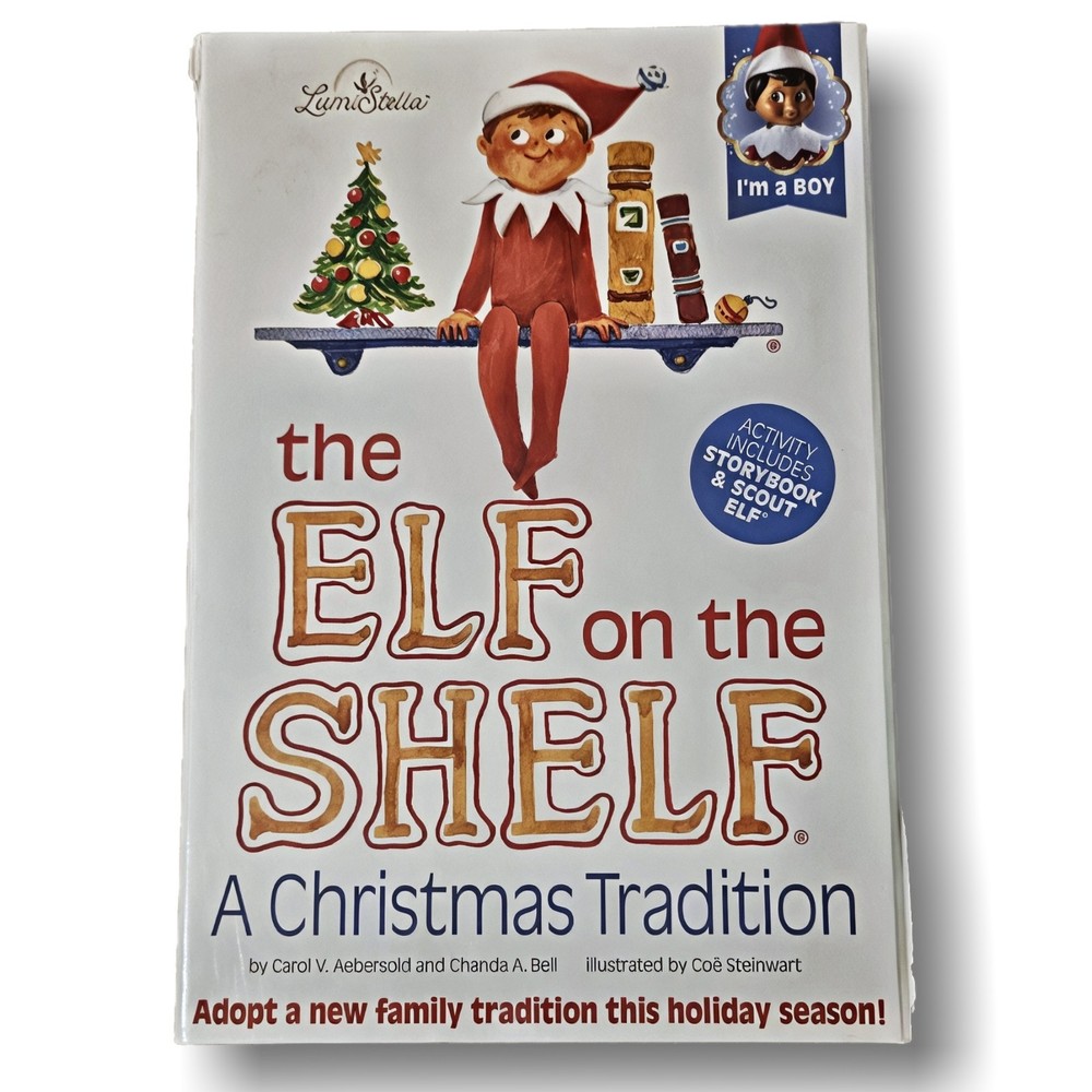 The Elf On The Shelf In Box Boy With Brown Eyes A Christmas Tradition