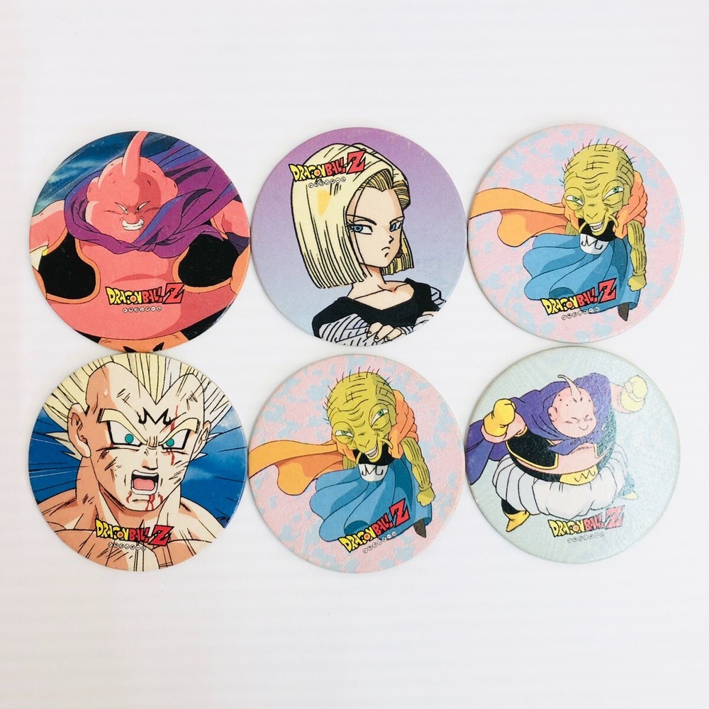 Vintage Dragon Ball Z Japanese Menko Trading Cards Bundle Set of 6 Free Shipping