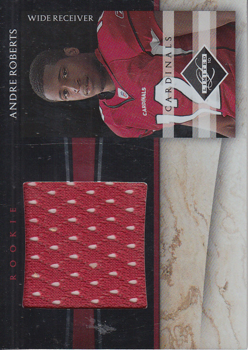2010 Limited Rookie Jumbo Jerseys Cardinals Football Card #7 Andre Roberts /100