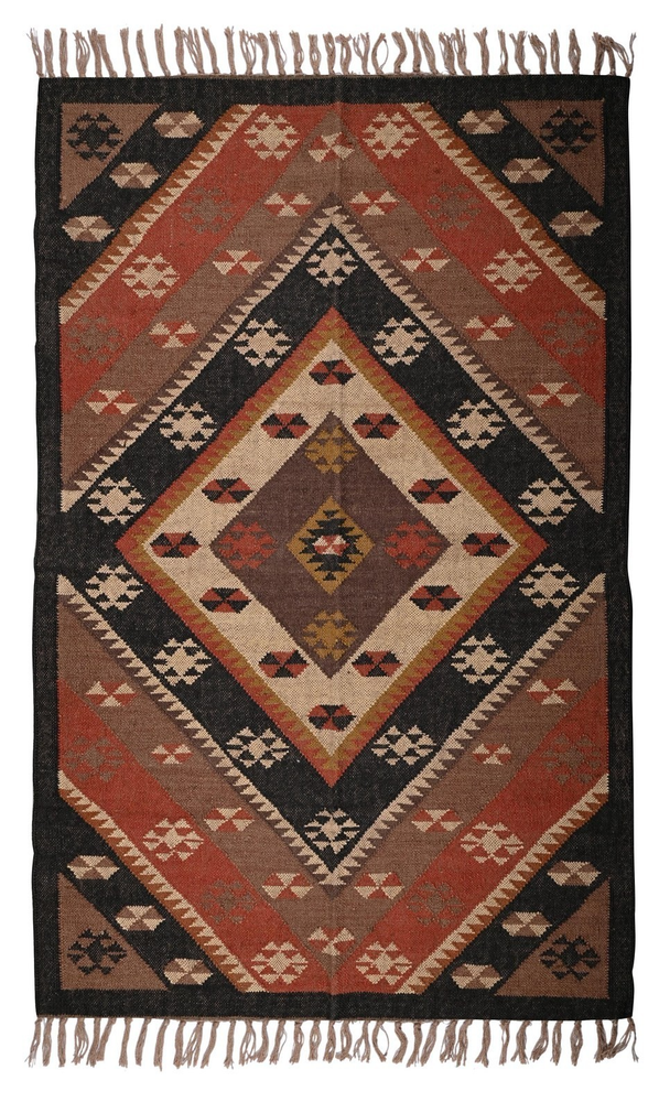 Handmade Handwoven Kilim Dhurrie Rug Color Multicolor Deisgn Carpet Rug