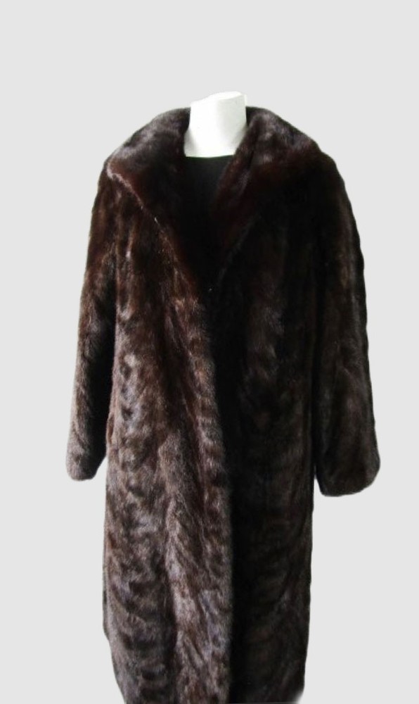 Women's Sz 12 MINT+ Dark Ranch Mink Fur Coat. CLEARANCE SALE! Woman-image