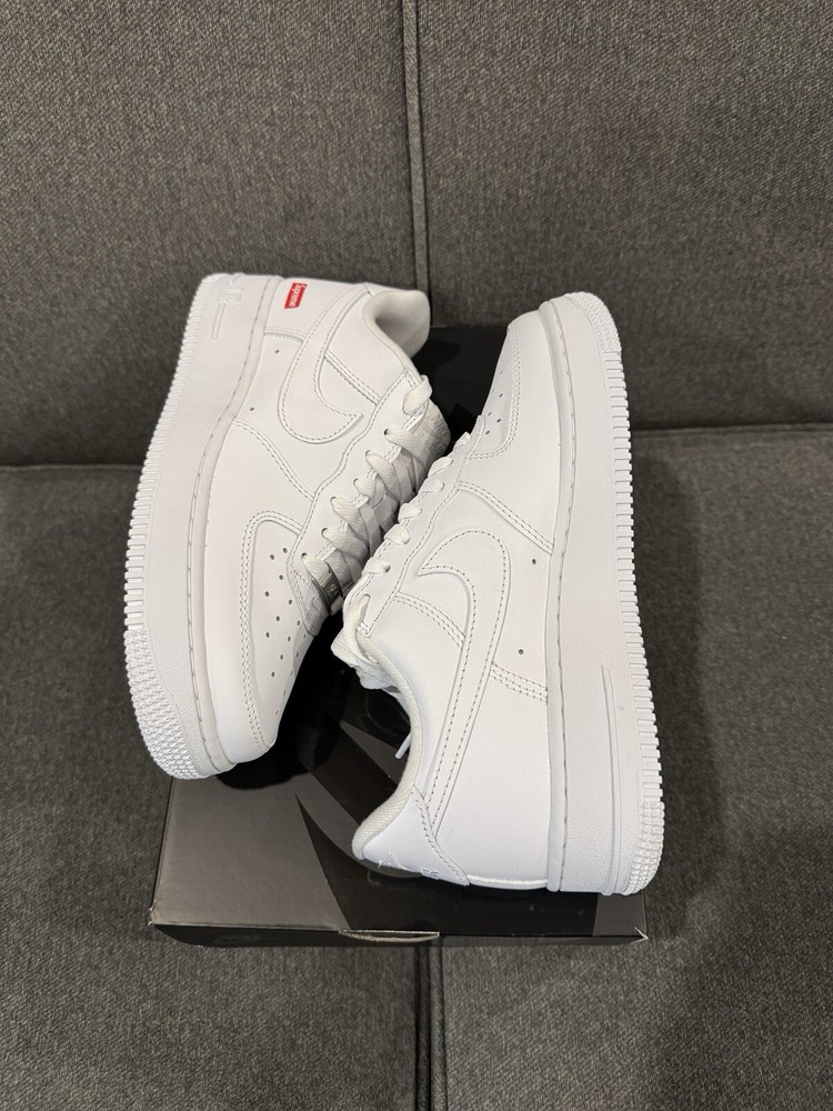 Nike Air Force 1 Low Supreme White CU9225-100 Men's Size 6