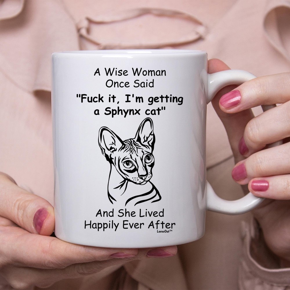 Funny Sphynx Catgift For Women White Coffee Mug Coffee Cup