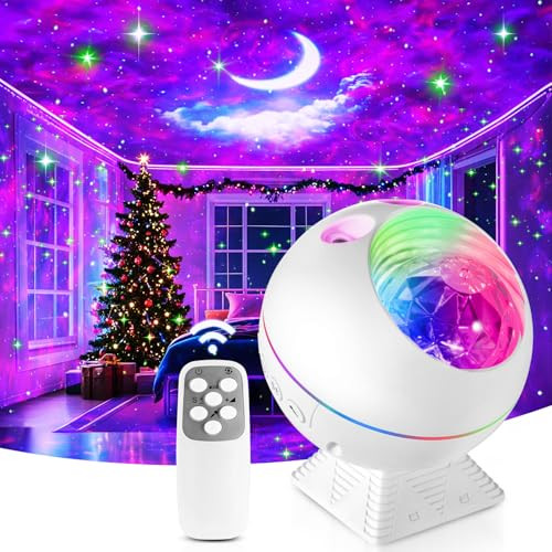 Starry Galaxy Projector with 43 Moon and Star Lighting Modes for Bedrooms