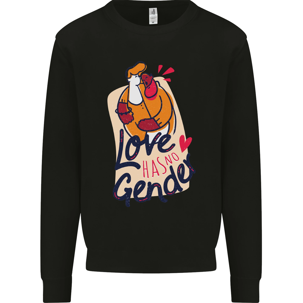 LGBT Love Has No Gender Gay Pride Day Mens Sweatshirt Jumper-image