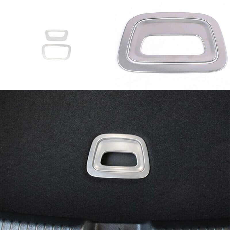 2PCS For Benz C-Class W206 2022-2023 Cover Trim Rear Trunk Handle Silver Steel