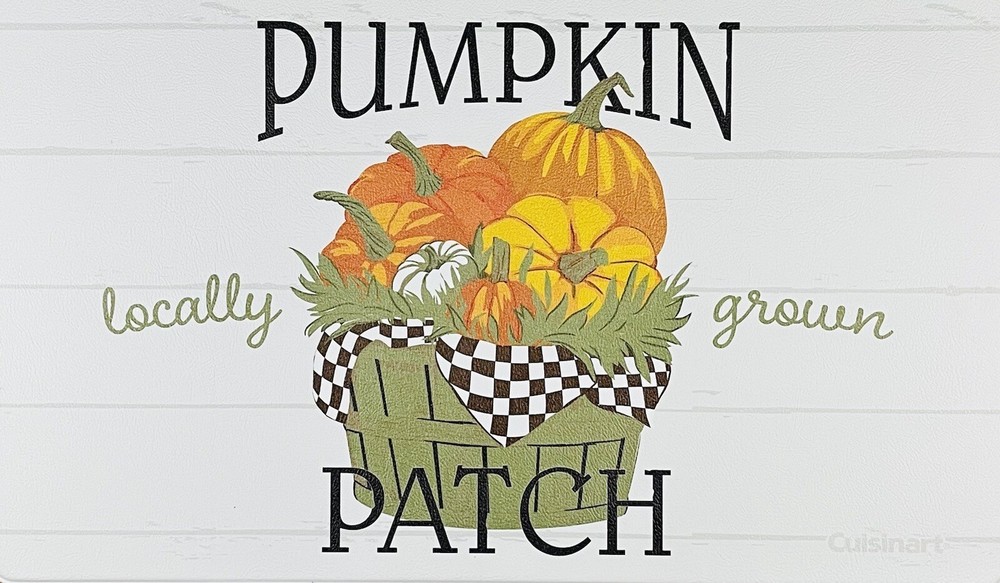 CUISINART Anti Fatigue Kitchen Mat Rug 18”x30” Call Autumn Pumpkin Patch NEW
