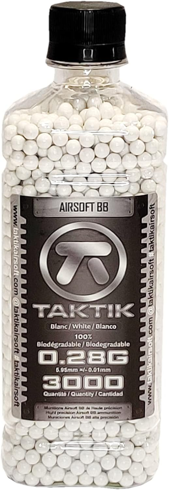 0.28G Airsoft BBS Bio - Precision Grade Highly Polished Airsoft Bb - 3000 Rounds