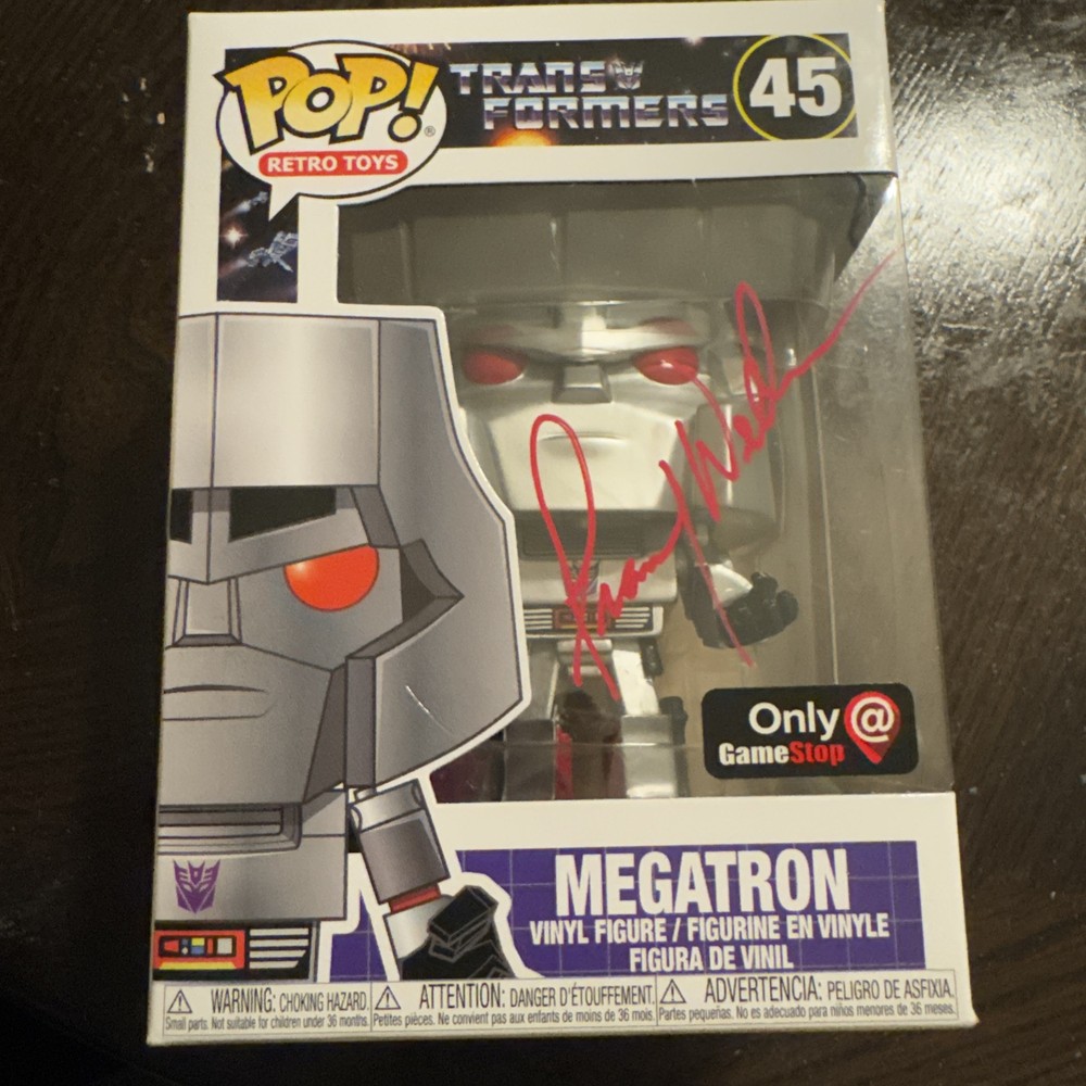 Funko Pop Megatron 45 GameStop Exclusive Signed By Frank Welker COA Read Discrip