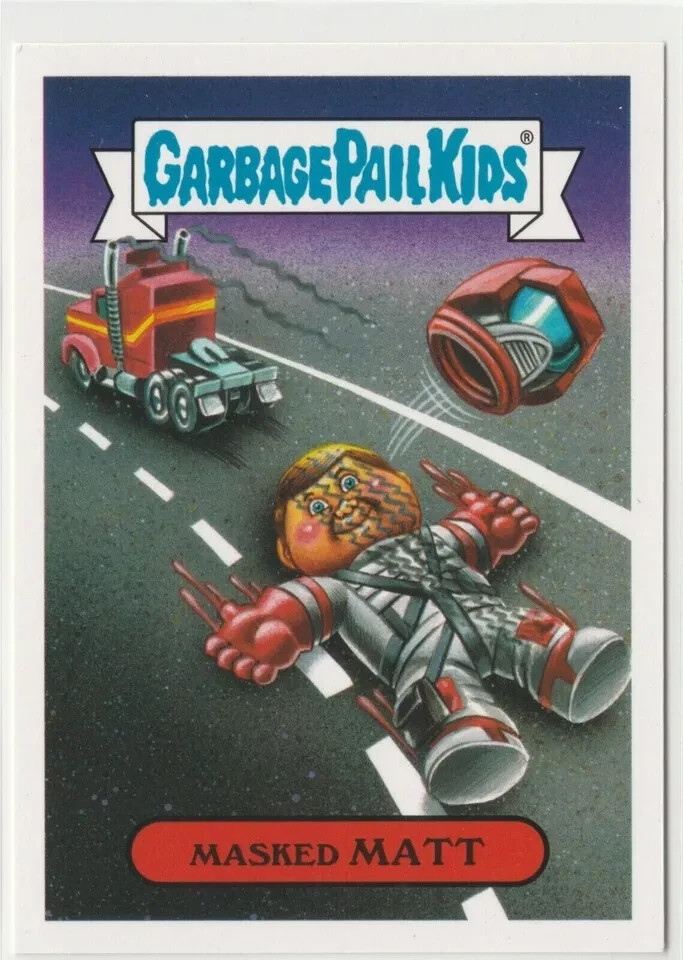 Masked Matt 4a Garbage Pail Kids GPK 2018 We Hate the 80s Trading Card