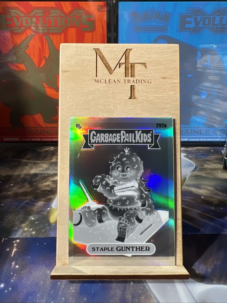 2024 Topps Garbage Pail Kids Chrome Staple Gunther No. 292a Negative