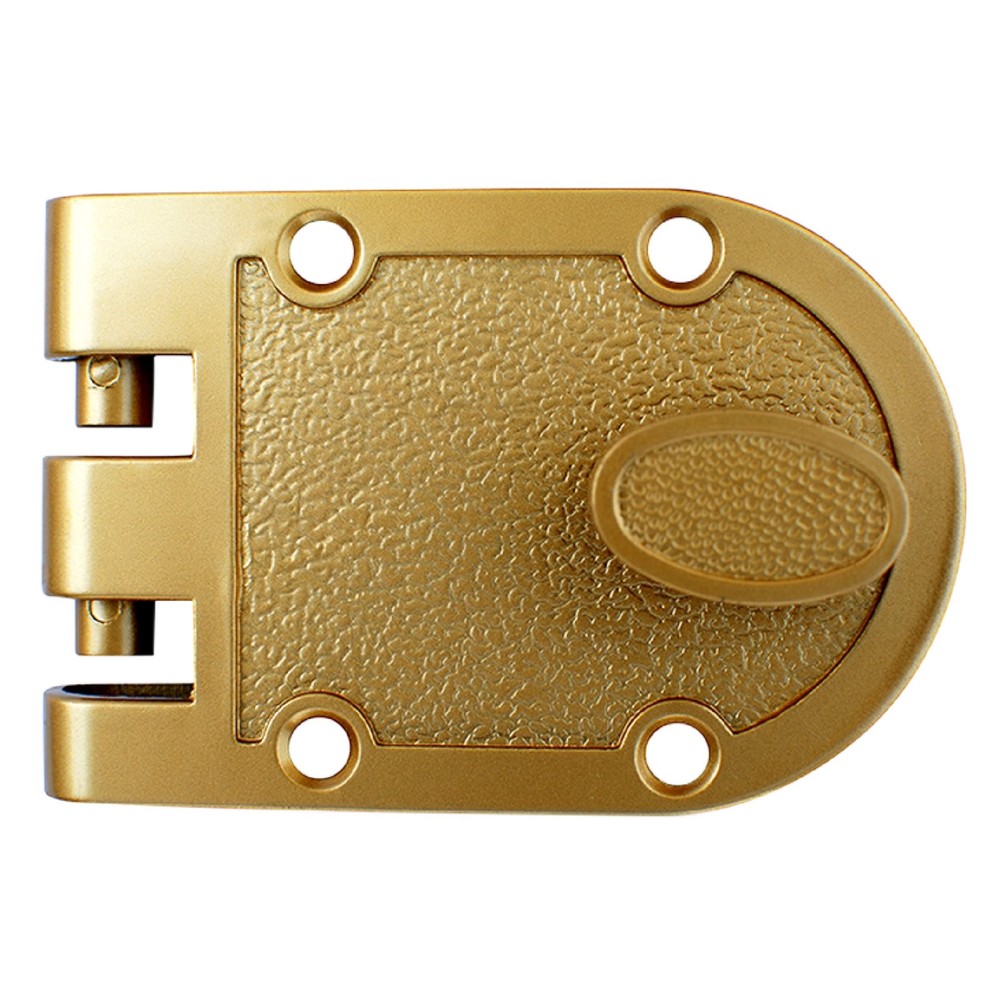 Nu-Set 2120-3 Jimmy Proof Style Inter Locking Deadbolt Lock With Single Cylinder Bronze