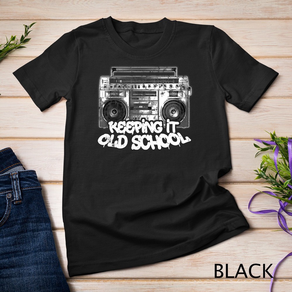 Keeping It Old School - Vintage Boombox Graffiti T-Shirt Unisex T-shirt