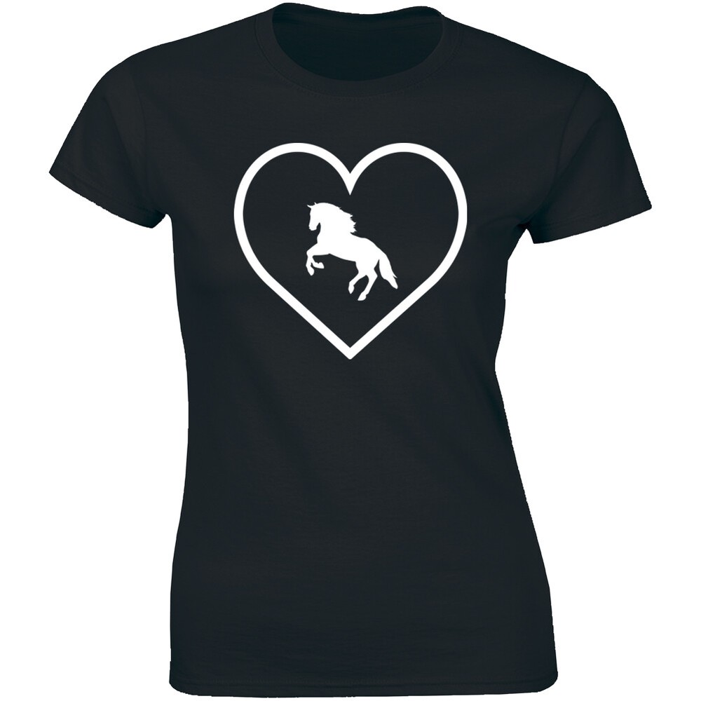 Horse Shape Of My Heart Shirt For Animal Lovers Women's T-shirt Gift Tee