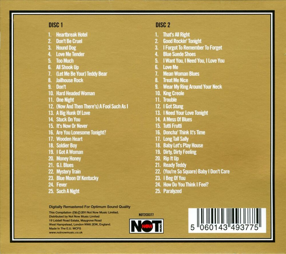 ELVIS PRESLEY ELVIS: GOLD NEW CD