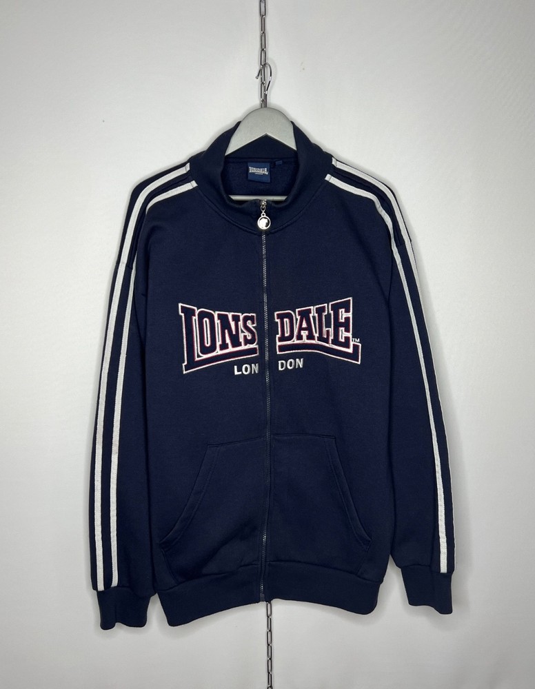 Vintage Lonsdale London Big Logo Full Zip Fleece Jacket