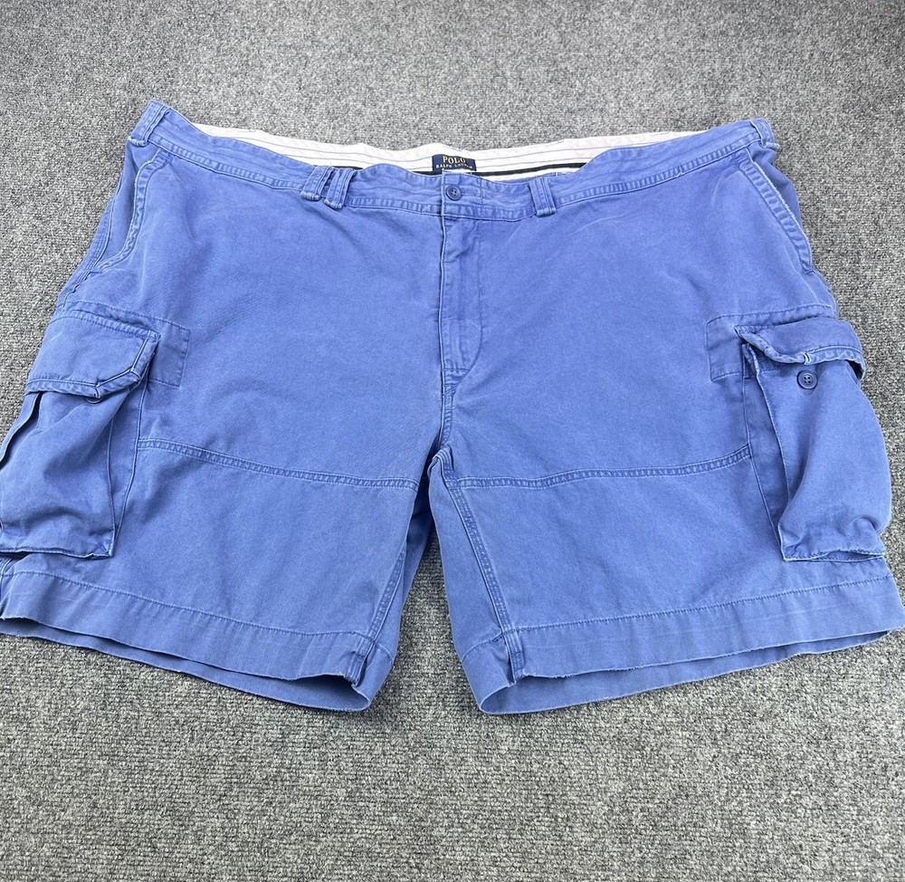 Polo Ralph Lauren Cargo Shorts Men's Size 58B 58 Big Stretch Classic Fit Blue