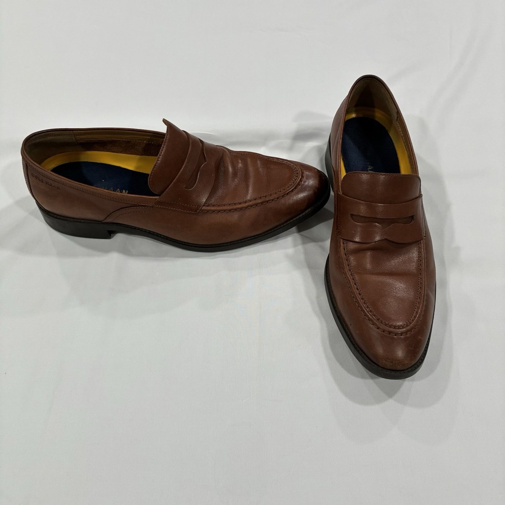 Cole Haan Classic Hawthorne Brown Penny Loafers Size 11 Mens 100% Leather