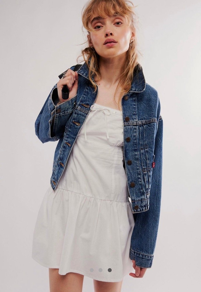 Free people Levi’s trucker denim jean jacket