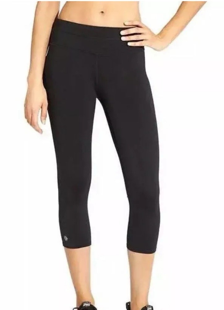 Athleta Sonar Capri Cropped Legging in Black Size S for Gym & Athletic Wear