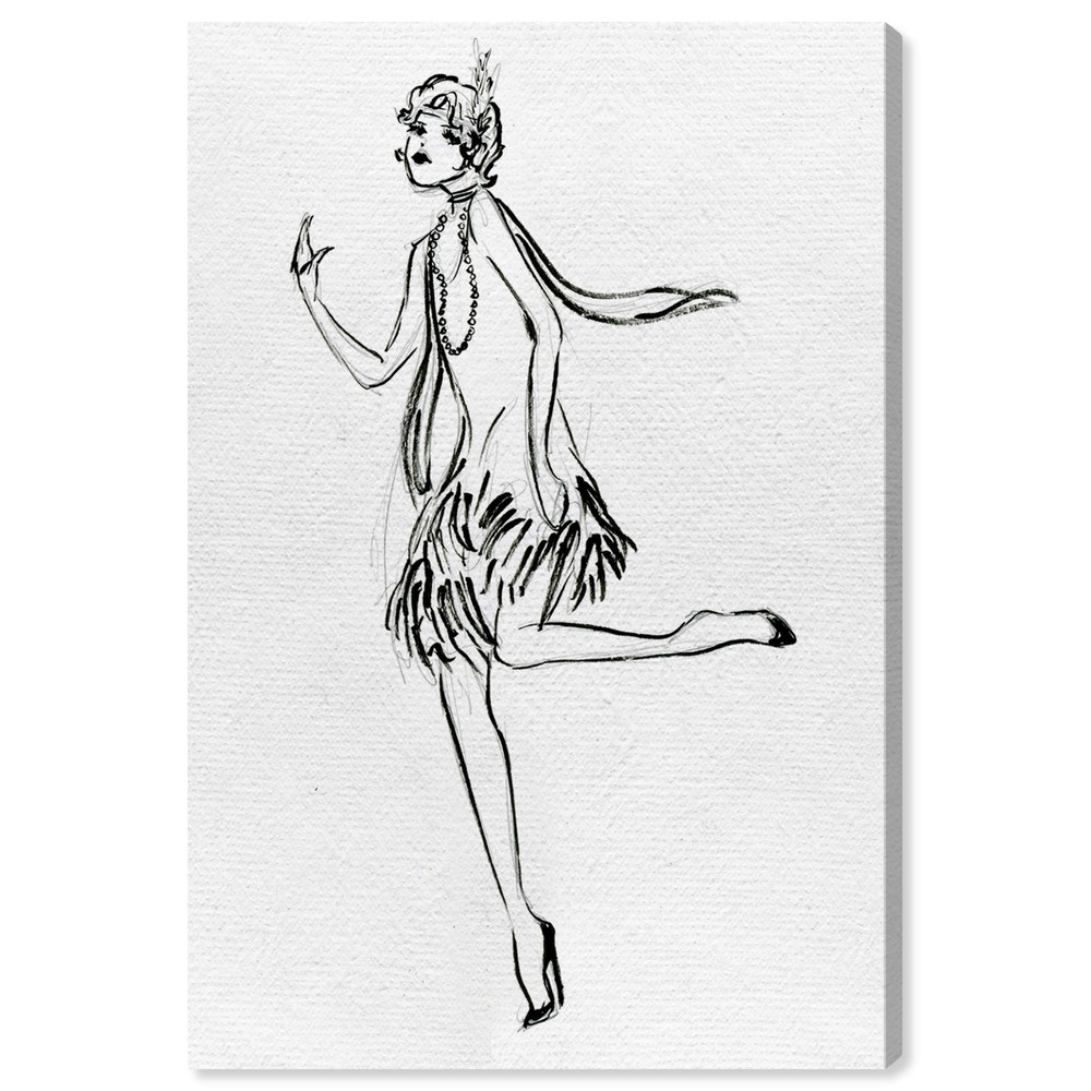The Oliver Gal Artist Co. Fashion and Glam Wall Art Canvas Prints 'Fashion Fl...