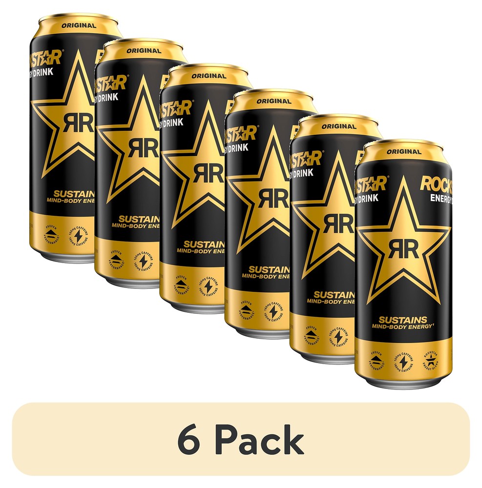 (6 pack) Rockstar Original Energy Drink, 16 fl oz