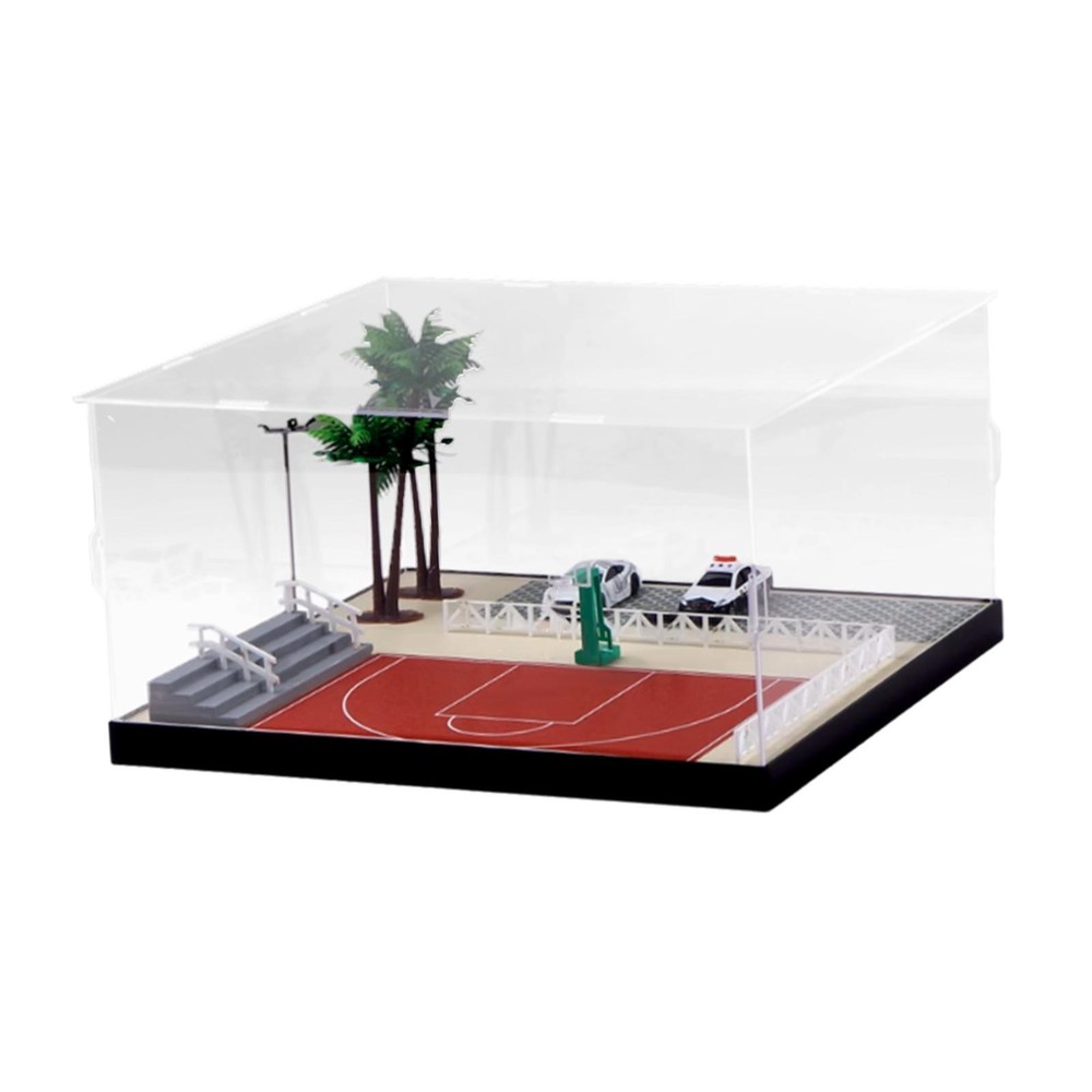 1/64 Car Display Case Scenic Diorama Car Display for Toy Cars Alloy Car