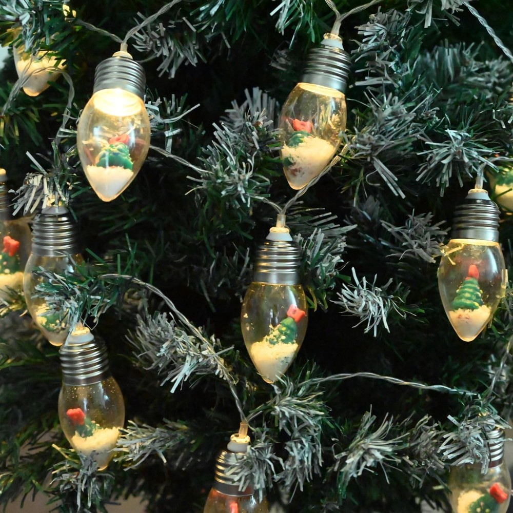 20PC Christmas Lights for Indoor Bedroom Decorations - 20 LED Globe Yellow