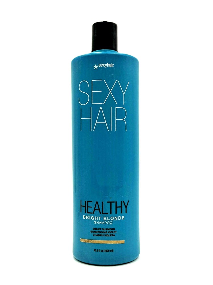Healthy Bright Blonde Violet Shampoo for Vibrant Color by SexyHair 33.8 oz