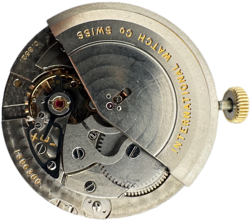 Vintage 29.5mm IWC Yellow Automatic Men's Wristwatch Movement 8521 Swiss