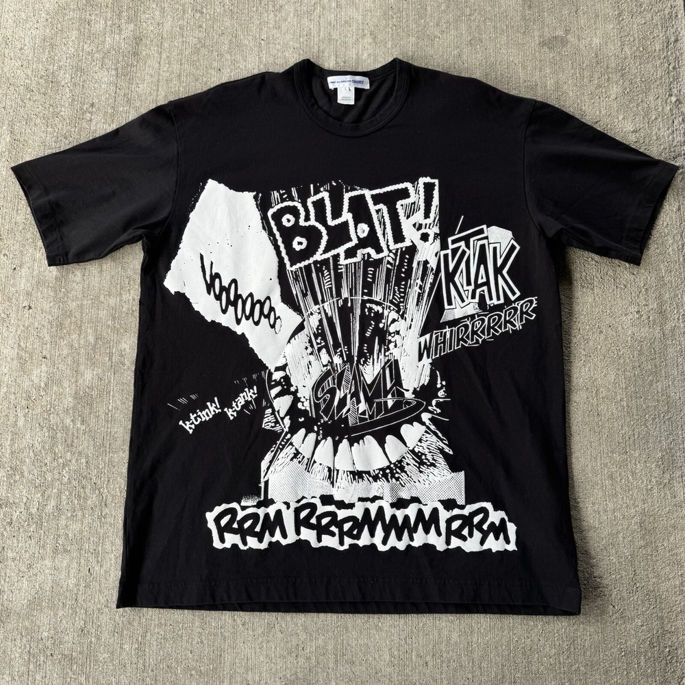 RARE Comme Des Garçons SS22 Christian Marclay Graphic Oversized T-Shirt Size L