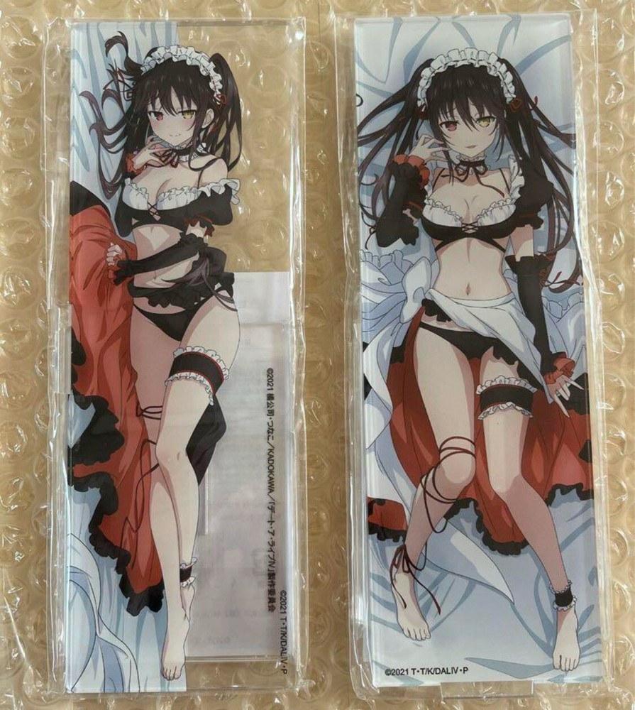 Date A Live Kurumi Tokisaki Acrylic Stand 2Pc Set - Limited Ed Maid Ver by MIOS