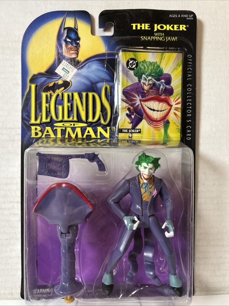 (1994) Kenner Legends of Batman The Joker Set, w/Snapping Jaw! Original - NEW!