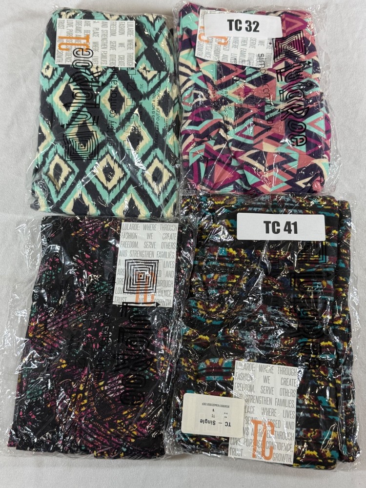 LuLaRoe TC Buttery Soft Yoga Leggings 4-Pack Tall & Curvy